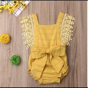 Baby Girl Lace Onesie 💛💛